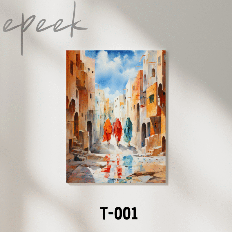 Trois Femmes dans la Cité Ancienne - T001- Tableau