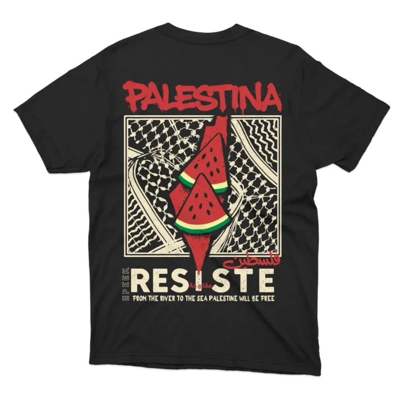 Palestina Resiste مقاومة – T shirt – Image 3