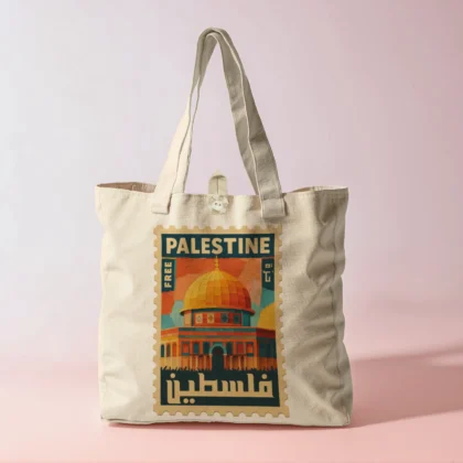 Free Palestine (El-Qods Timbre) – Tote Bag